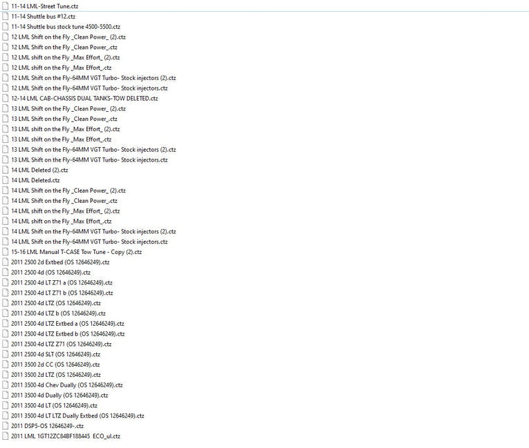 Duramax LML (2011-2014) Delete CTZ Files Package