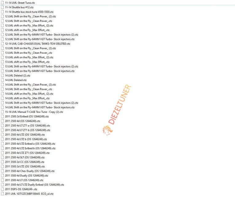Duramax LML (2011–2014) – CTZ Tuning Files Package