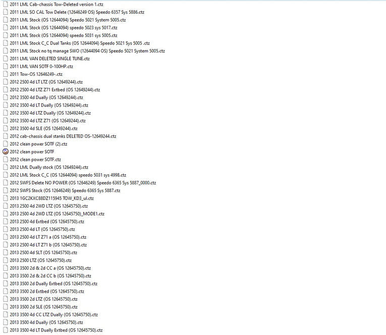 Duramax LML (2011-2014) Delete CTZ Files Package
