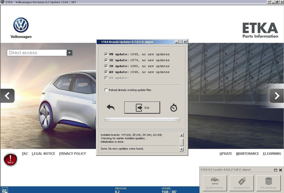 E.T.K.A 8.2 Spare Parts Catalog 2024 VMWare - Ready To Use 