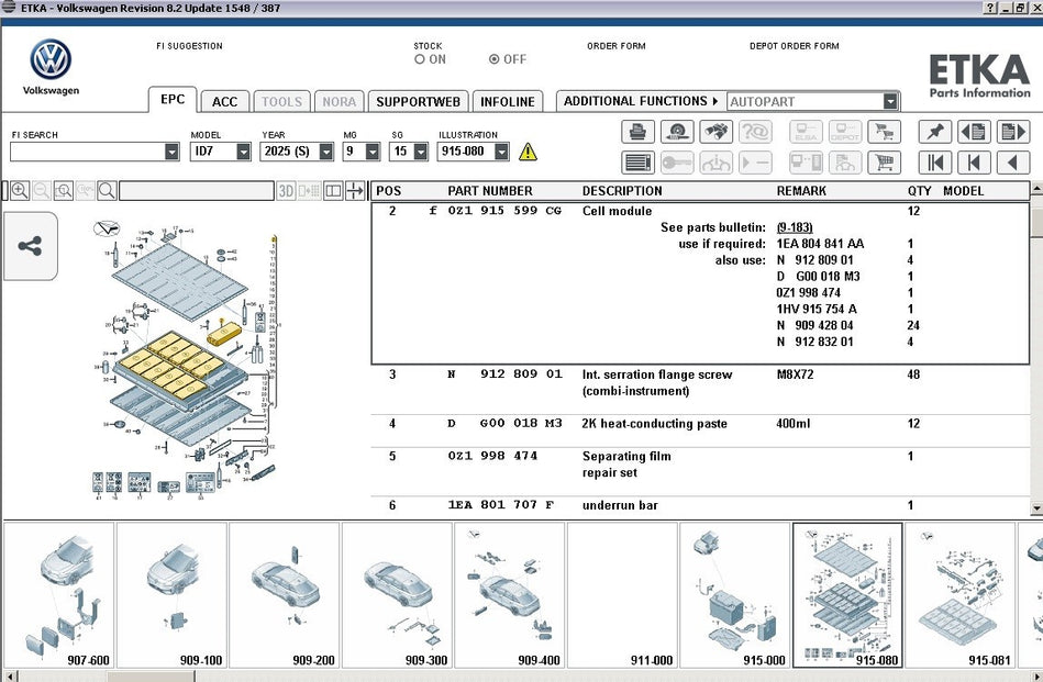 E.T.K.A 8.2 Spare Parts Catalog 2024 VMWare - Ready To Use 