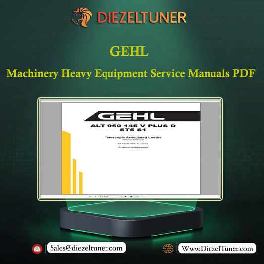 GEHL Machinery Heavy Equipment Service Manuals, Hydraulic & Electrical Schematic DVD 4.89GB PDF 2022 - Diezeltuner Shop  #