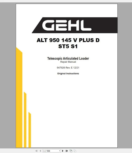 GEHL Machinery Heavy Equipment Service Manuals, Hydraulic & Electrical Schematic DVD 4.89GB PDF 2022 - Diezeltuner Shop  #