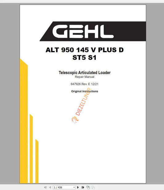 GEHL Machinery Heavy Equipment Service Manuals, Hydraulic & Electrical Schematic DVD 4.89GB PDF 2022 
