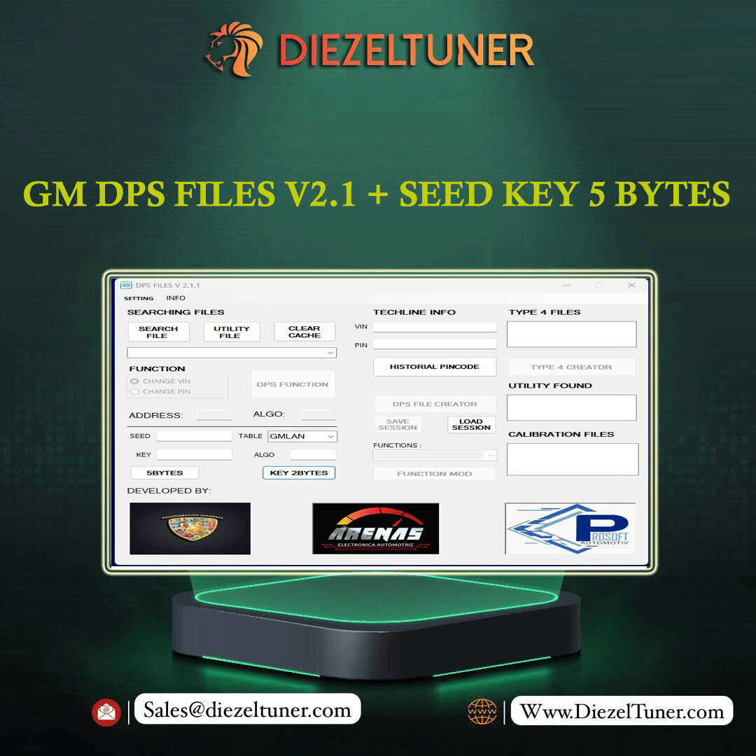GM DPS FILES V2.1 + SEED KEY 5 BYTES