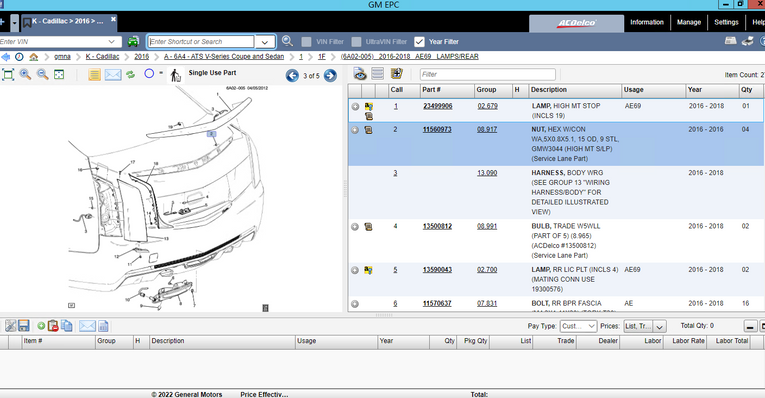General Motors North America GM NA 2024 Parts Catalog - Diezeltuner Shop 
