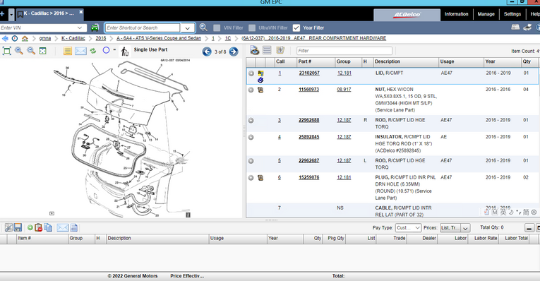 General Motors North America GM NA 2024 Parts Catalog - Diezeltuner Shop 