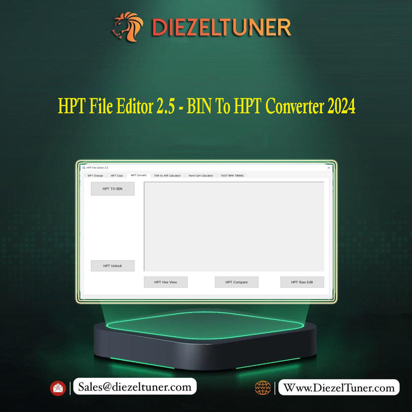 HPT File Editor 2.5 BIN to HPT Converter 2024 | DiezelTuner