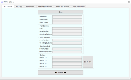 HPT File Editor 2.5 - BIN To HPT Converter 2024