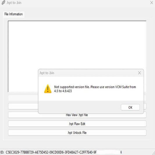 HPT TO BIN CONVERTER SOFTWARE + UNLOCKER - Diezeltuner Shop  #