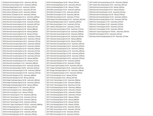 HPTuners Repository Tuning Files 3500 HPT FILES [1997/2018] - Diezeltuner Shop  #