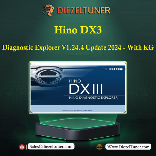 Hino DX3 Diagnostic Explorer V1.24.4 Update 2024 - With KG - Diezeltuner Shop  #