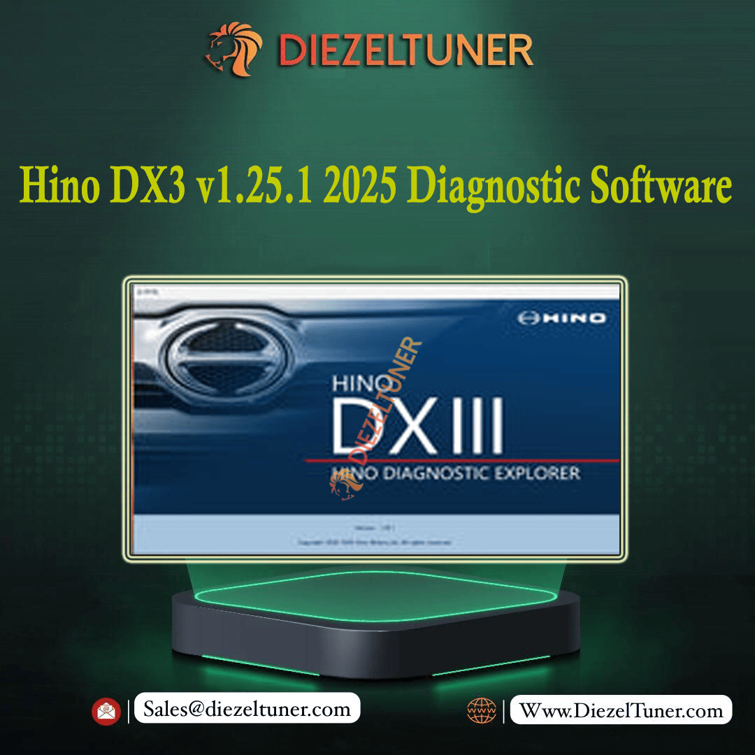Hino DX3 v1.25.1 2025 Diagnostic Software + Unlock Keygen 