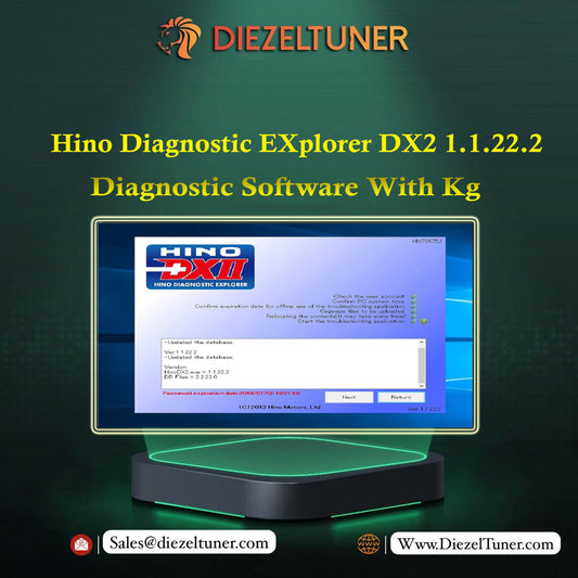 Hino Diagnostic EXplorer DX2 1.1.22.2 Diagnostic Software With Kg