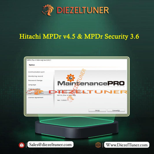Hitachi MPDr v4.5 & MPDr Security 3.6 – Construction Machinery Diagnostic Software