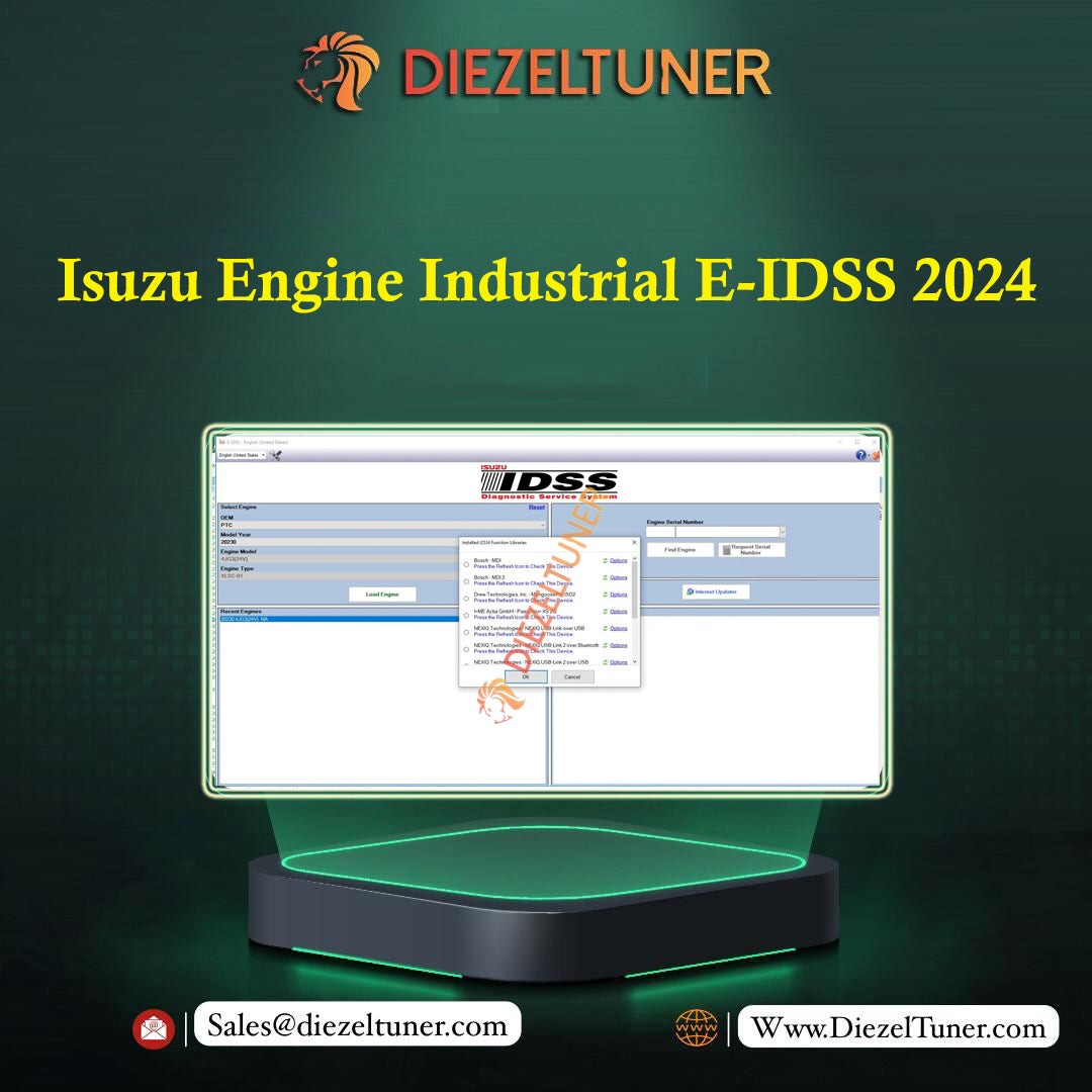 Isuzu Engine Industrial E-IDSS 2024 Service System Diagnostic + Unlock KG 