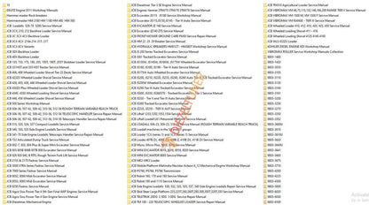 JCB Service Manuals PDF Collections 2024 - Diezeltuner Shop 
