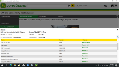 John Deere CAN and Connectivity Health Wizard 1.22.3.1 