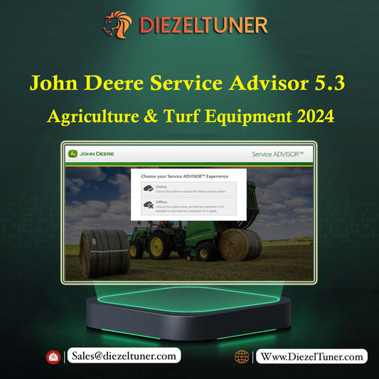 John Deere Service Advisor 5.3 Agriculture & Turf Equipment 2024 (EN/SP) - Diezeltuner Shop  #