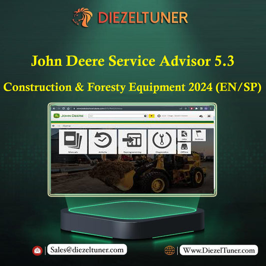 John Deere Service Advisor 5.3 Construction & Foresty Equipment 2024 (EN/SP) - Diezeltuner Shop  #