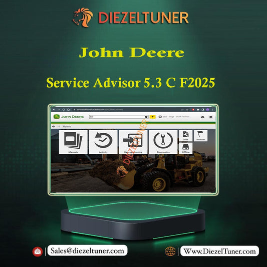 John Deere Service Advisor 5.3 Construction & Foresty Equipment 2025 (Eng/SP) 