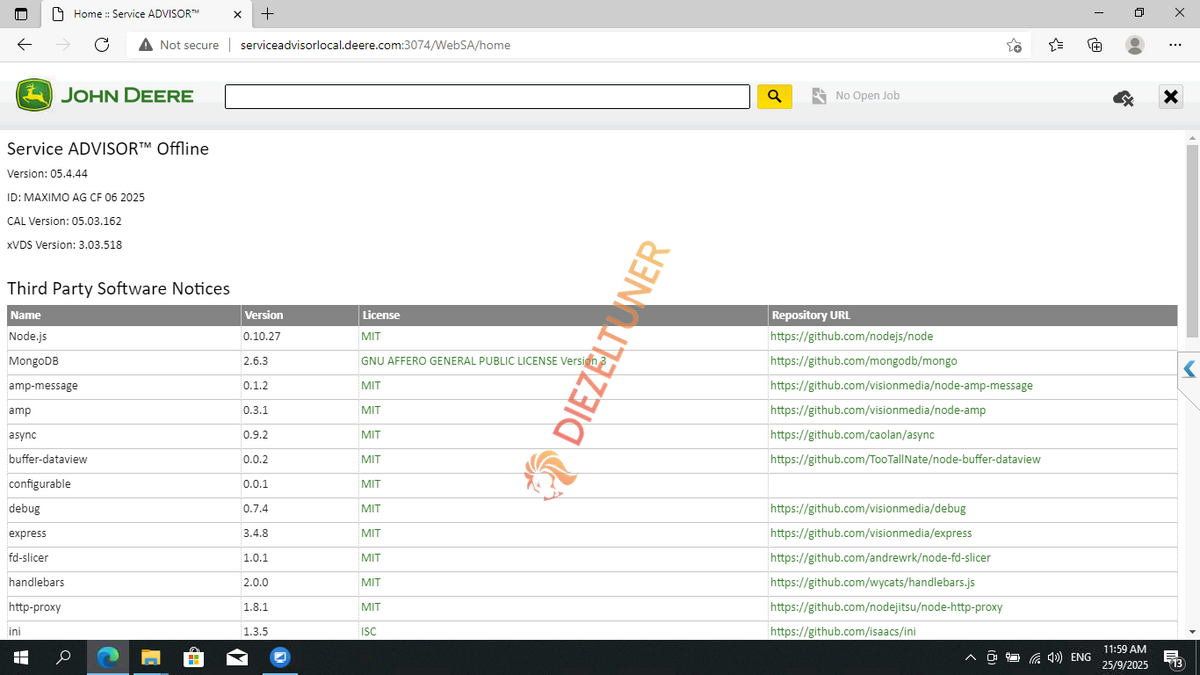 John Deere Service Advisor 5.4.44 - Professional Diagnostic Software for Agriculture & Turf Equipment 