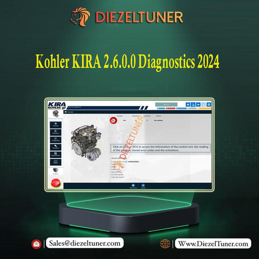 Promotional image featuring the Kohler KIRA 2.6.