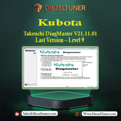 Kubota / Takeuchi DiagMaster V21.11.01 Last Version – Level 9 + Unlock KG