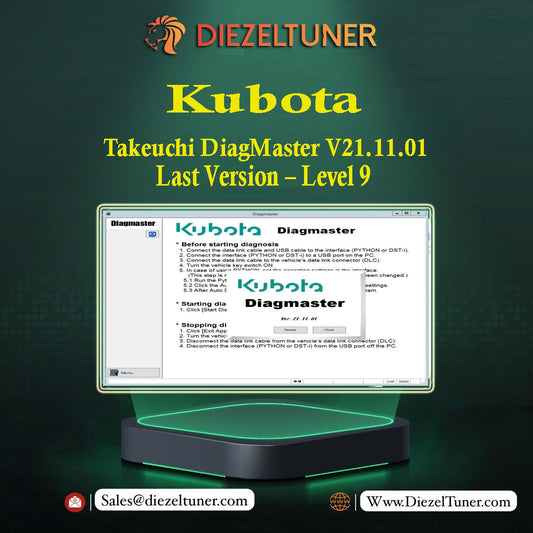 Kubota / Takeuchi DiagMaster V21.11.01 Last Version – Level 9 + Unlock KG