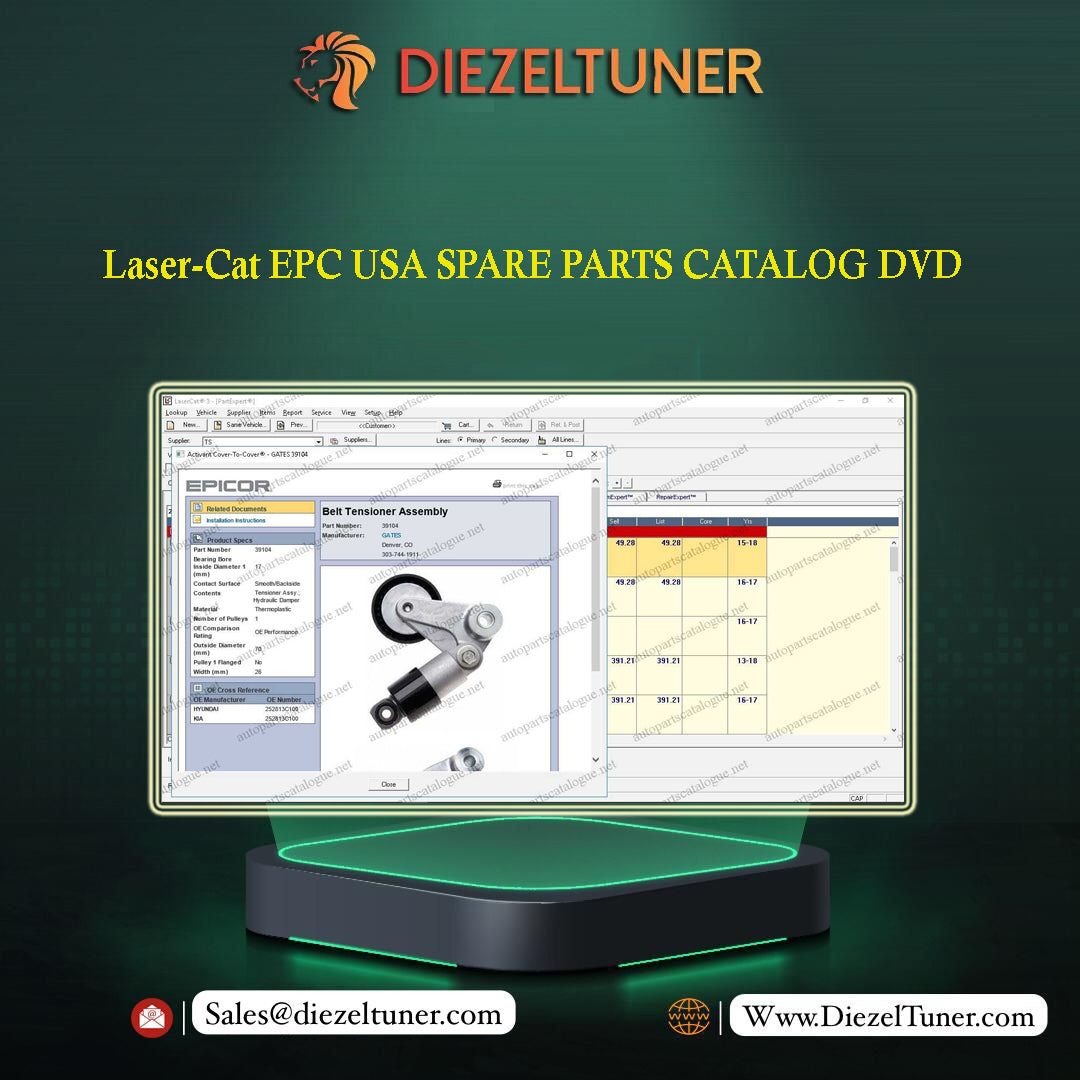 Laser-Cat EPC USA SPARE PARTS CATALOG DVD - Diezeltuner Shop 