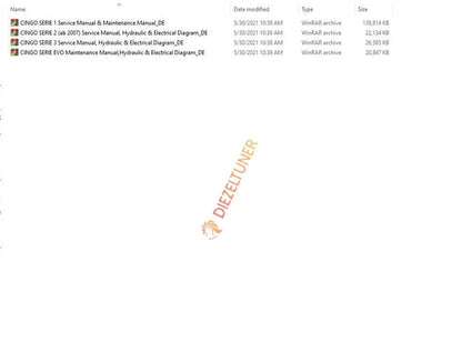 MERLO Machine Telehandlers PDF De_German Service Part Manual, Hydraulic & Electrical Diagram DVD 