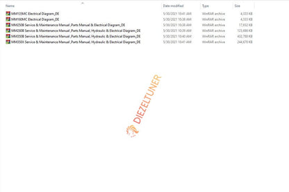 MERLO Machine Telehandlers PDF De_German Service Part Manual, Hydraulic & Electrical Diagram DVD 
