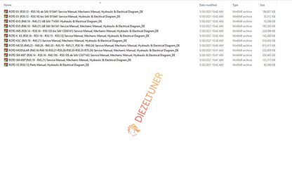 MERLO Machine Telehandlers PDF De_German Service Part Manual, Hydraulic & Electrical Diagram DVD 
