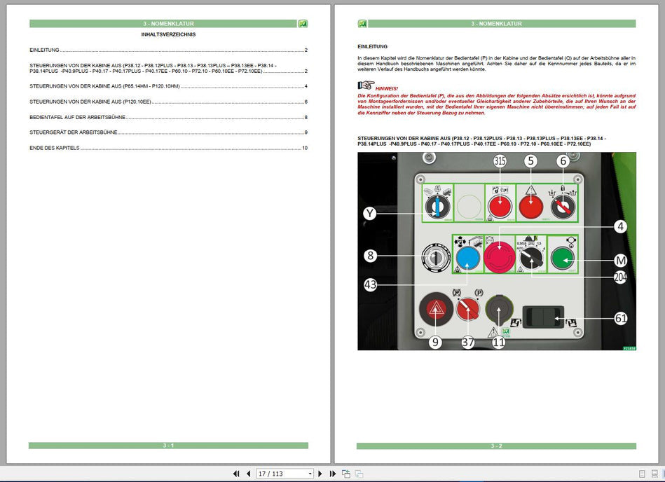 MERLO Machine Telehandlers PDF De_German Service Part Manual, Hydraulic & Electrical Diagram DVD 