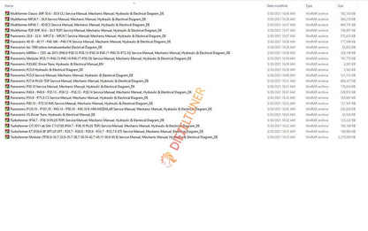MERLO Machine Telehandlers PDF De_German Service Part Manual, Hydraulic & Electrical Diagram DVD 