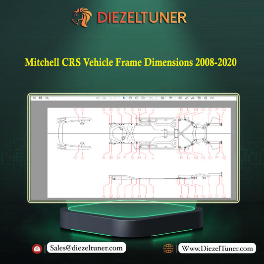 Mitchell CRS Vehicle Frame Dimensions 2008-2020 - Diezeltuner Shop 