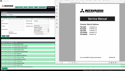 Mitsubishi Forklift MCFS 2024 EPC & Workshop Manual - Diezeltuner Shop  #