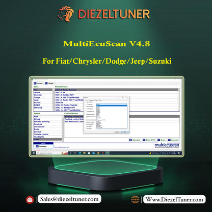 MultiEcuScan V4.8 For Fiat/Chrysler/Dodge/Jeep/Suzuki + Activation + Install Video - Diezeltuner Shop 