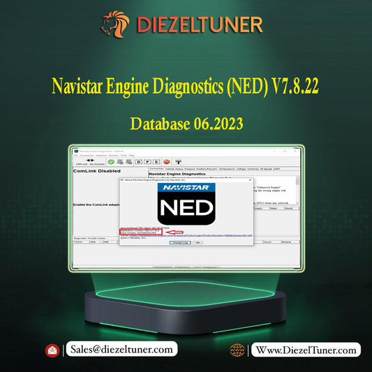 Navistar Engine Diagnostics (NED) V7.8.22 With 06.2023 Database With UNLOCK Patch For Multi PC's