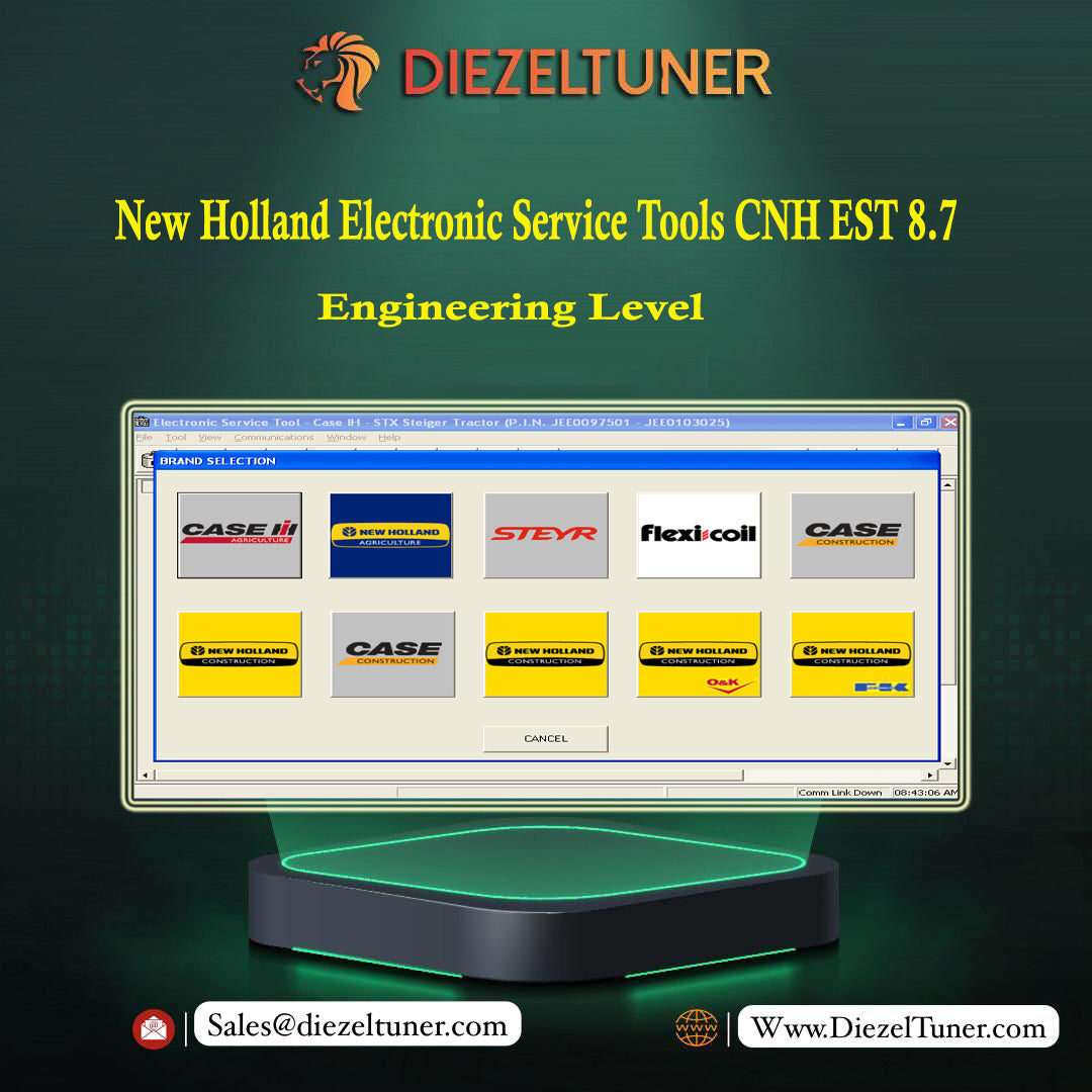 New Holland Electronic Service Tools CNH EST 8.7 Engineering Level + Unlock Keygen - Diezeltuner Shop 
