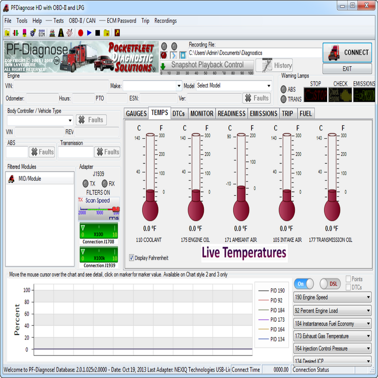 PF-Diagnose 2.0.2.23 Diagnostics Software 2013 – Full Heavy & Medium Duty With OBDII 