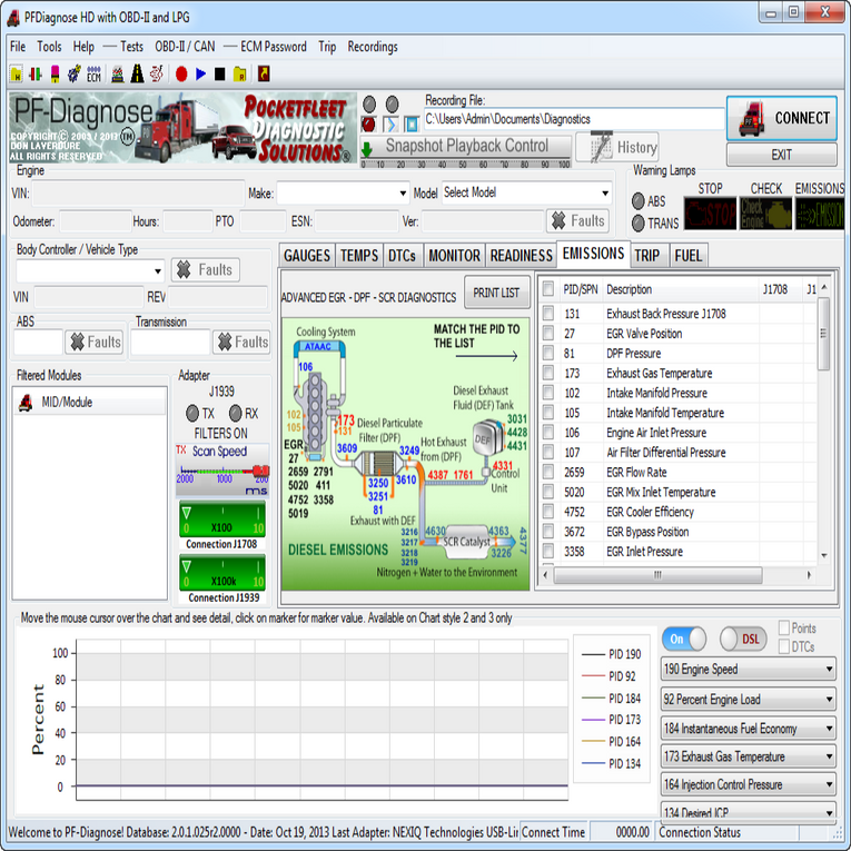 PF-Diagnose 2.0.2.23 Diagnostics Software 2013 – Full Heavy & Medium Duty With OBDII 