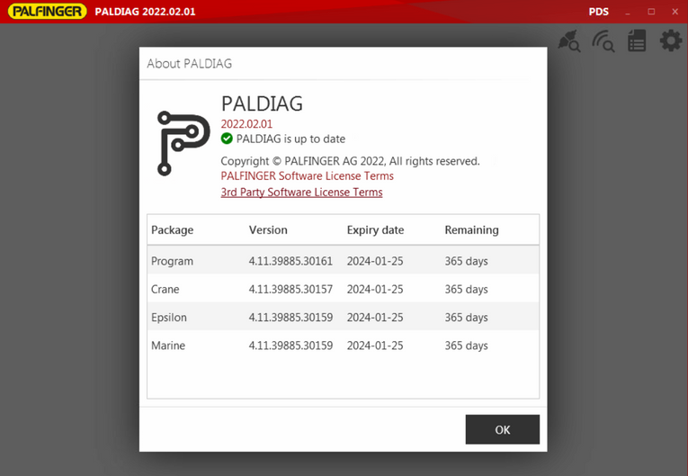 Palfinger PALDIAG v2025.00.01 Diagnostic Tool 