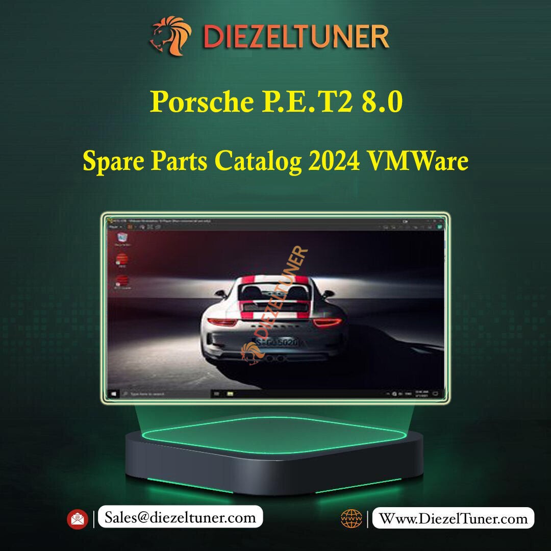 Porsche P.E.T2 8.0 Spare Parts Catalog 2024 VMWare - Ready To Use 
