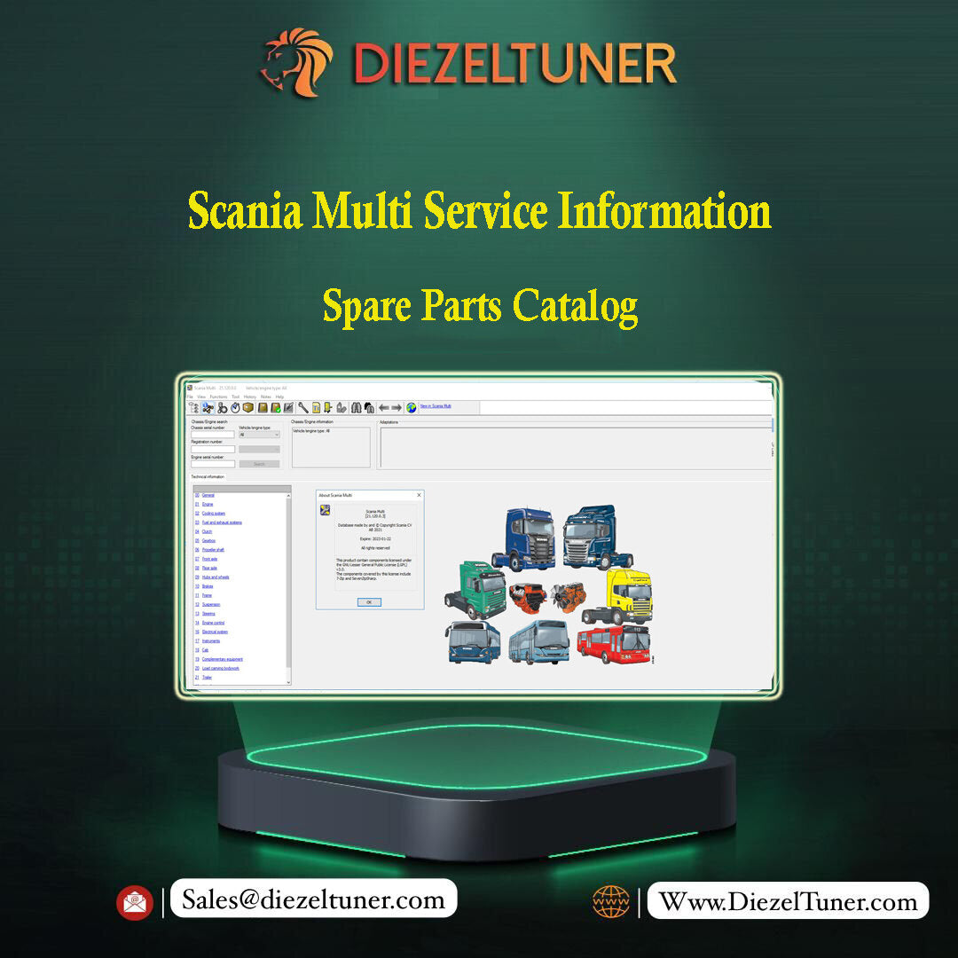 Scania Multi Service Information & Spare Parts Catalog 05.2023