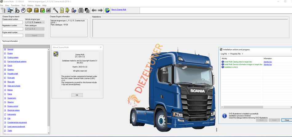 Scania Multi 05.2023 – Workshop Information & Spare Parts Catalog