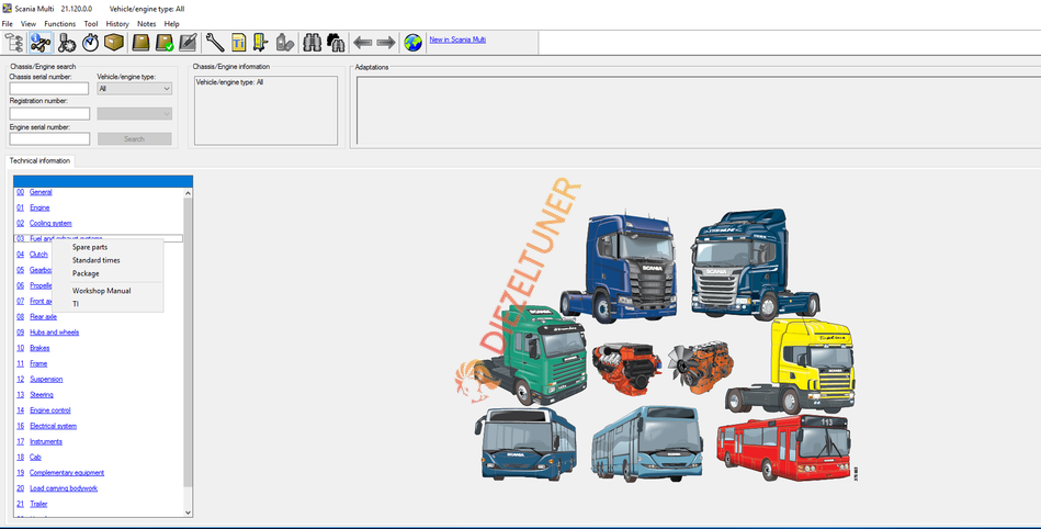 Scania Multi 05.2023 – Workshop Information & Spare Parts Catalog