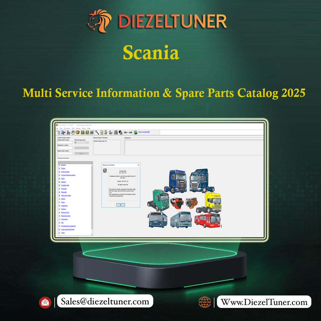 Scania Multi Service Information & Spare Parts Catalog 2025 