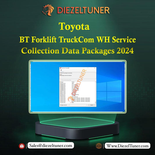 Toyota BT Forklift TruckCom WH Service 2024 Collection Data Packages 