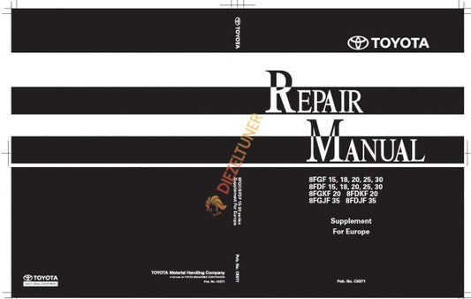 Toyota Forklift Truck Service Manuals PDF – Deutsch German - Diezeltuner Shop 